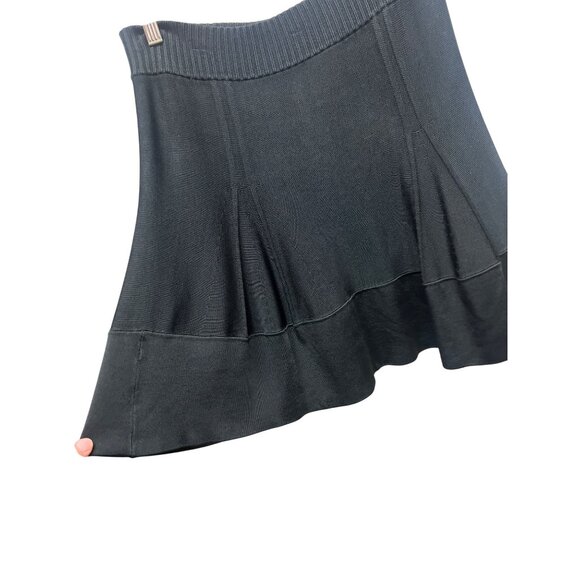 A.L.C. Black Knit Stretch Circle Mini Skirt - Picture 4 of 7